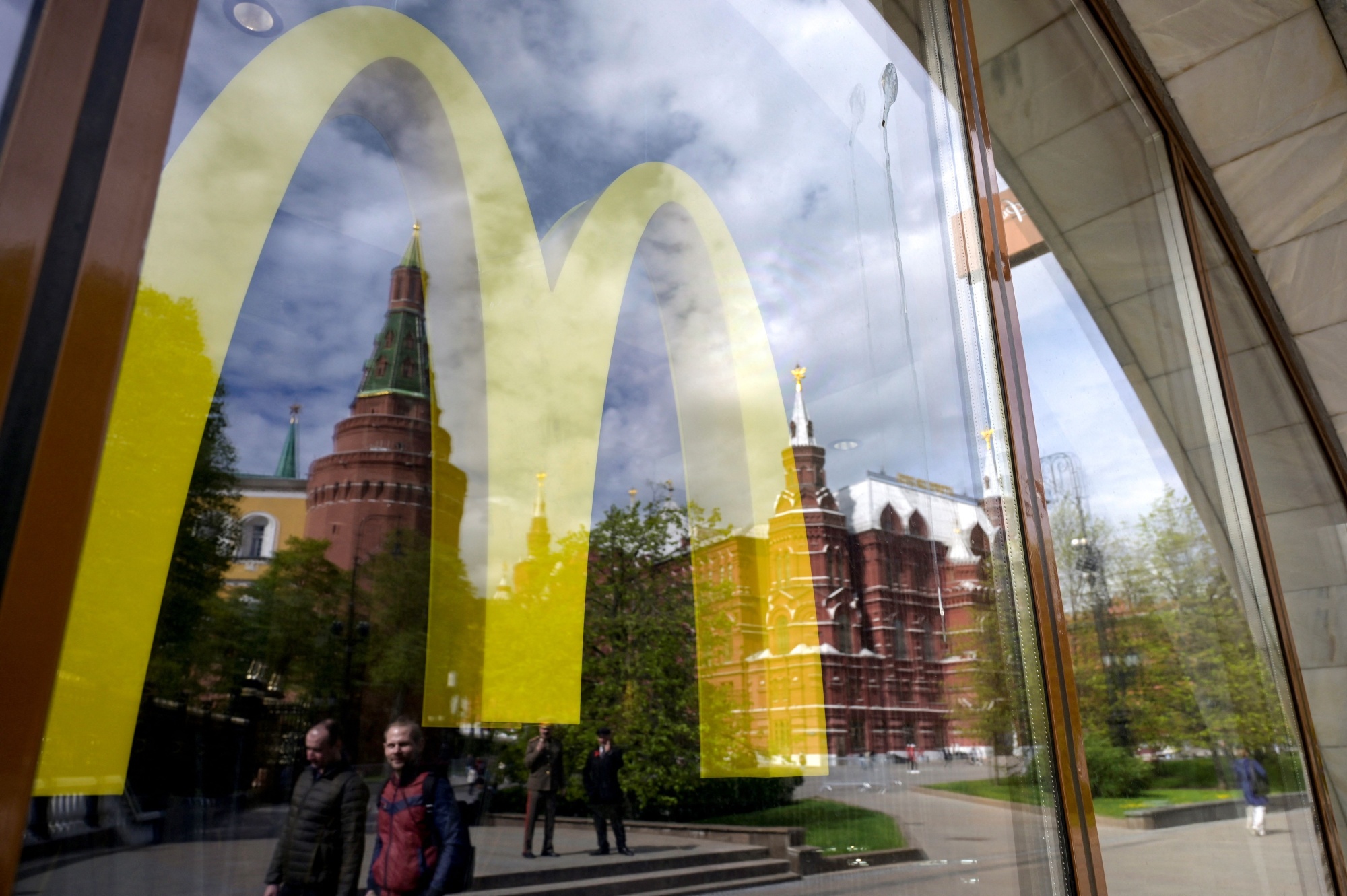 A closed McDonald's restaurant in Moscow on May 16.