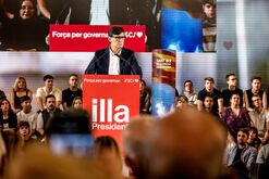 Spain's Prime Minister Pedro Sanchez at PSOE Campaign Rally