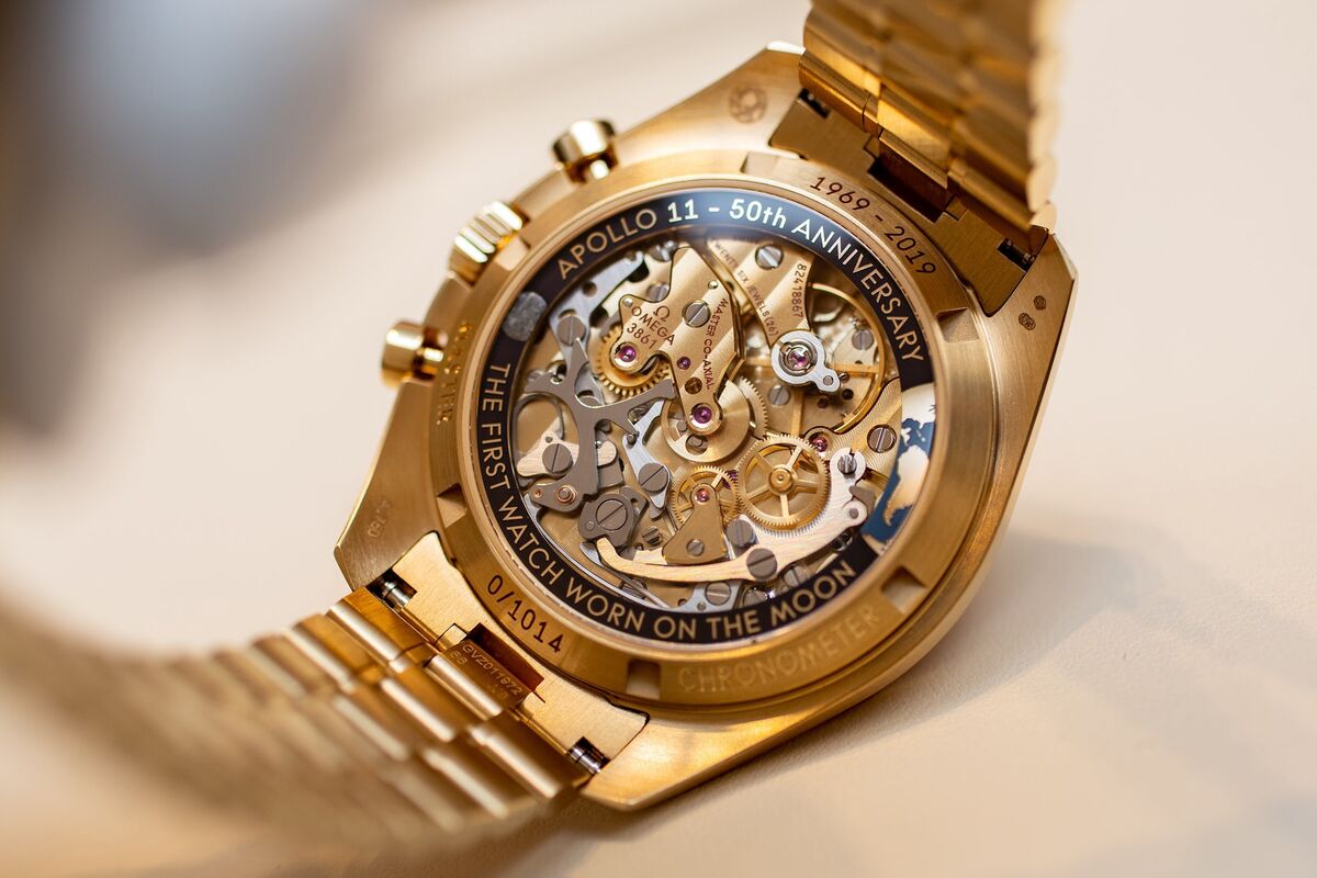 Gold Omega Speedmaster 