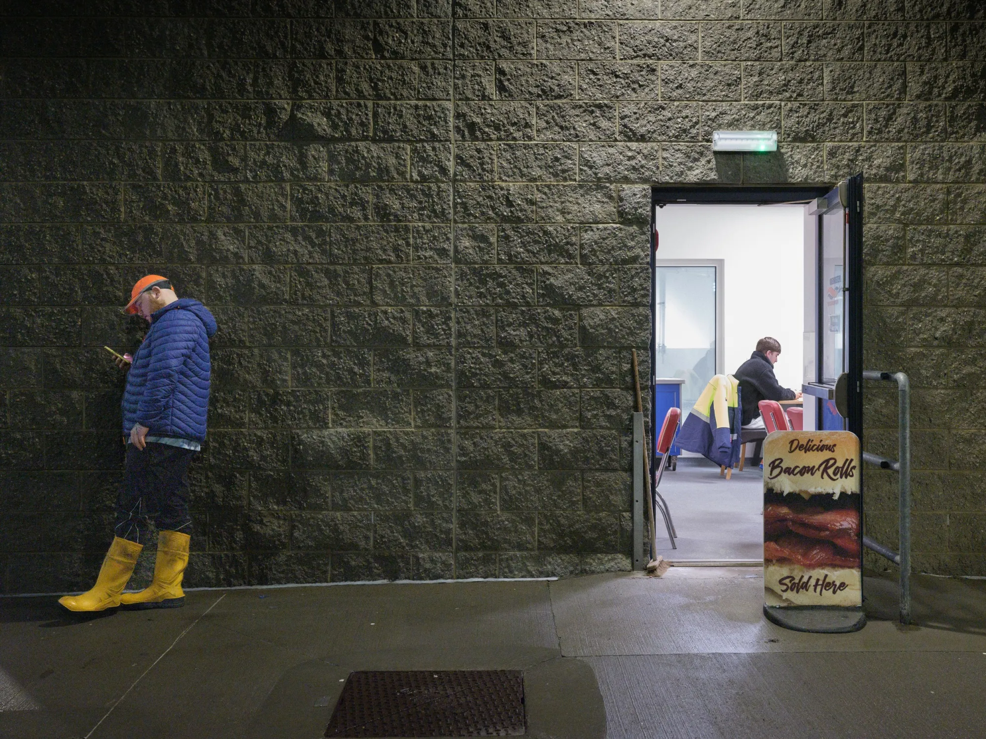 Early morning at Eddie Mair's cafe at the Peterhead Fish Market. The town is the UK’s biggest fishing port.