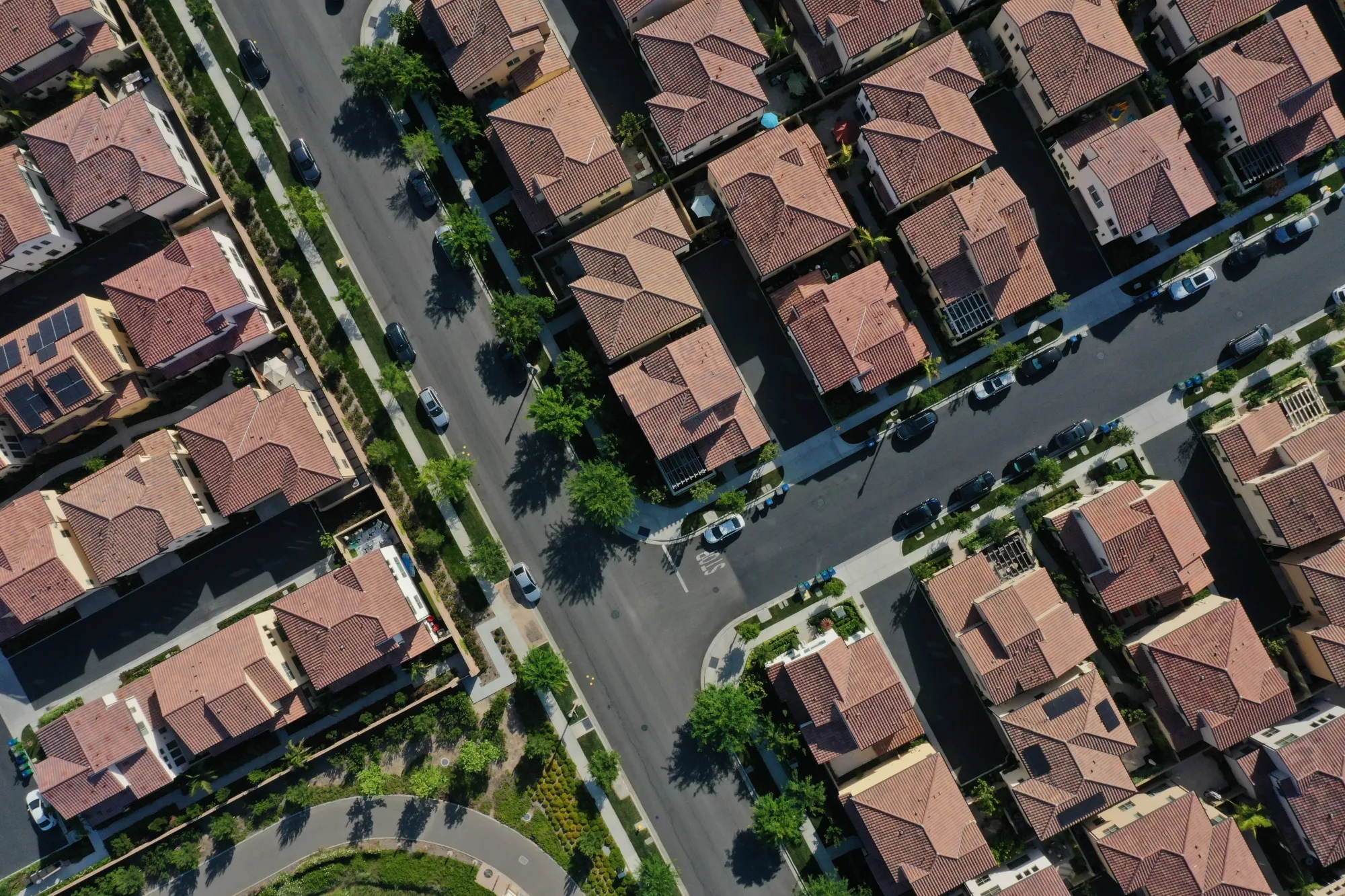 Homes in Irvine, California.