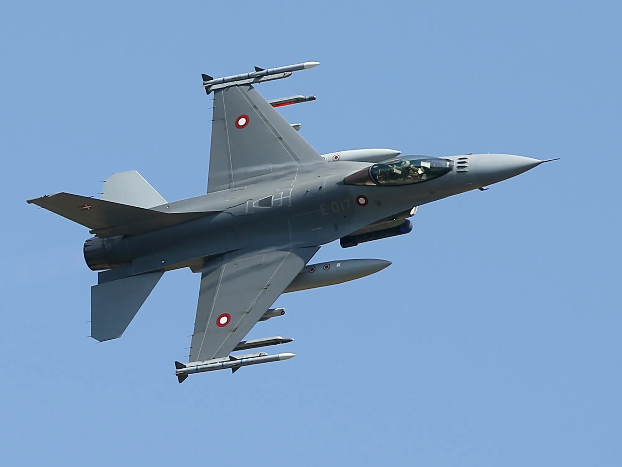 A Royal Danish Air Force F-16.