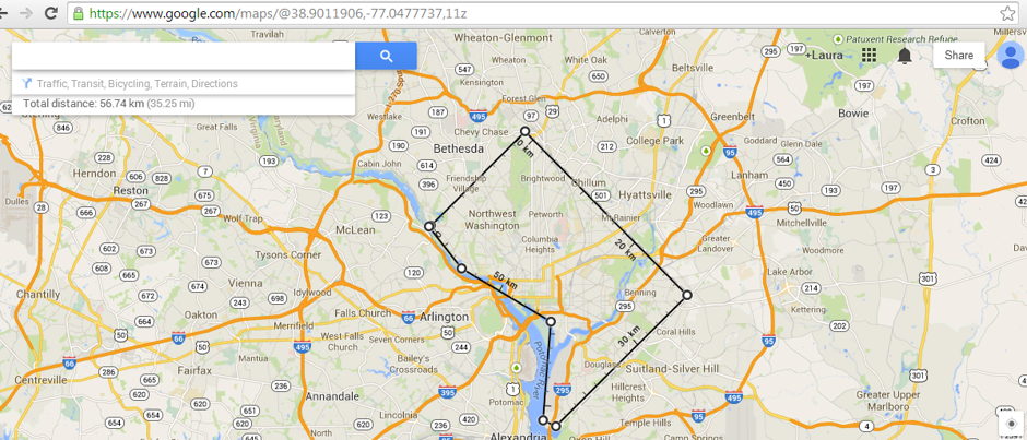 Google Maps Has Finally Added A Geodesic Distance Measuring Tool Bloomberg