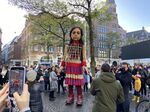Before Amsterdam, Little Amal visited all five boroughs of New York City.