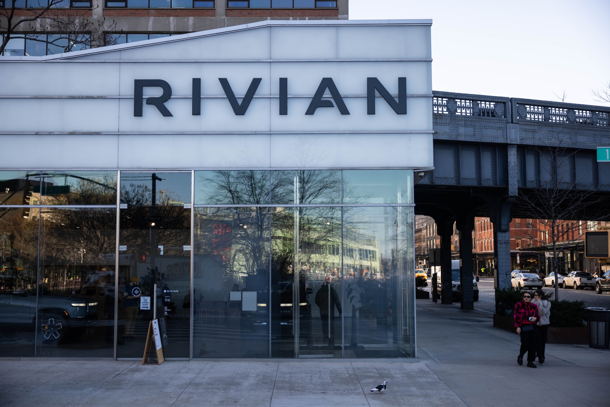 A Rivian showroom in New York.