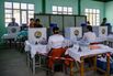Voters at a polling station during a general election in Mandalay, Myanmar, on Jan. 25.