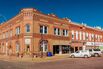 Shelton, Nebraska, red brick small town front - Main Street USA