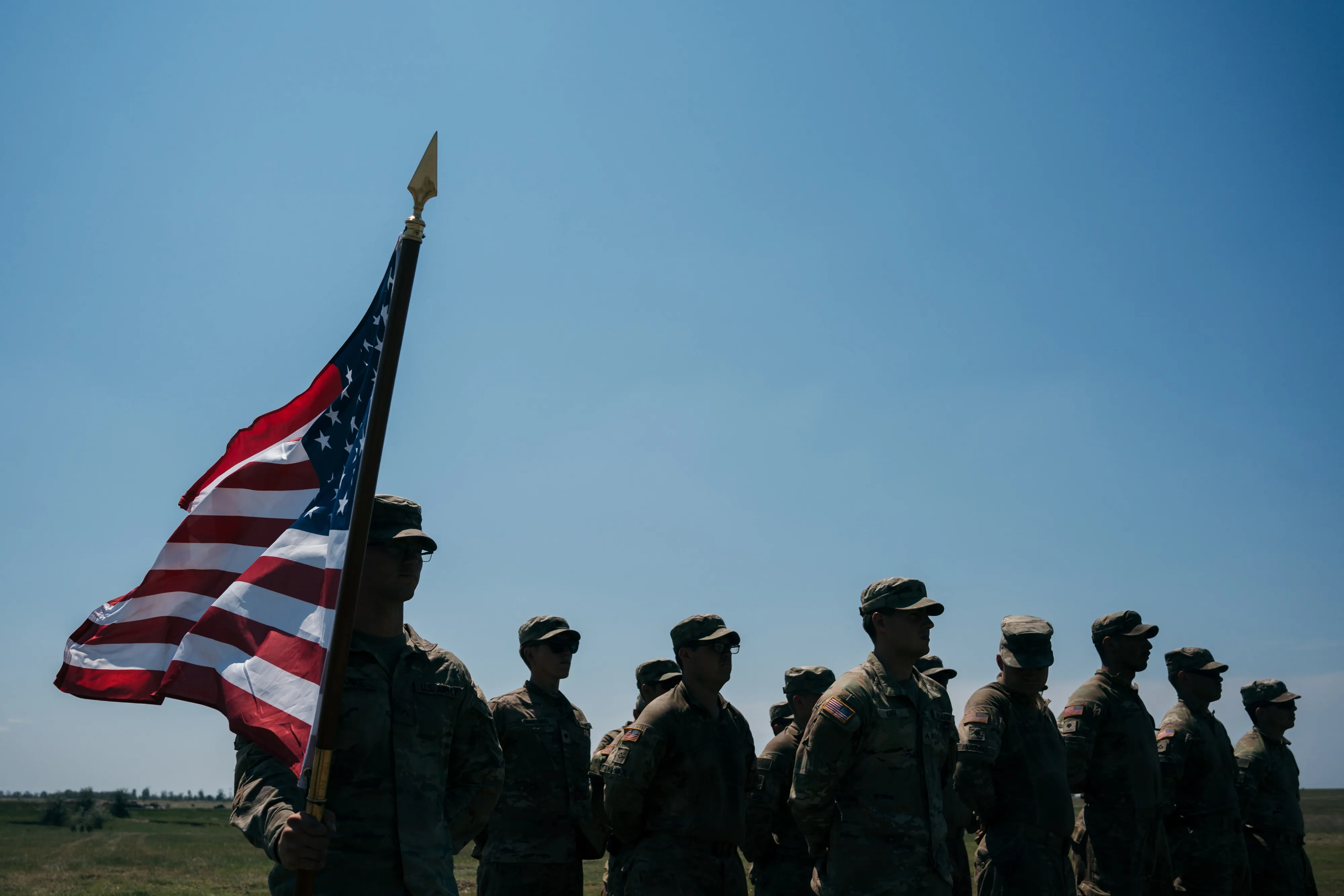 US army soldiers during a NATO exercise in Romania.