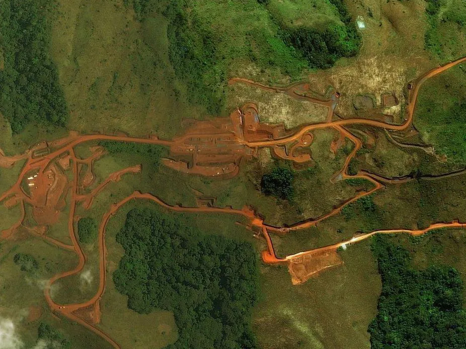 Simandou iron ore mine, Guinea.
