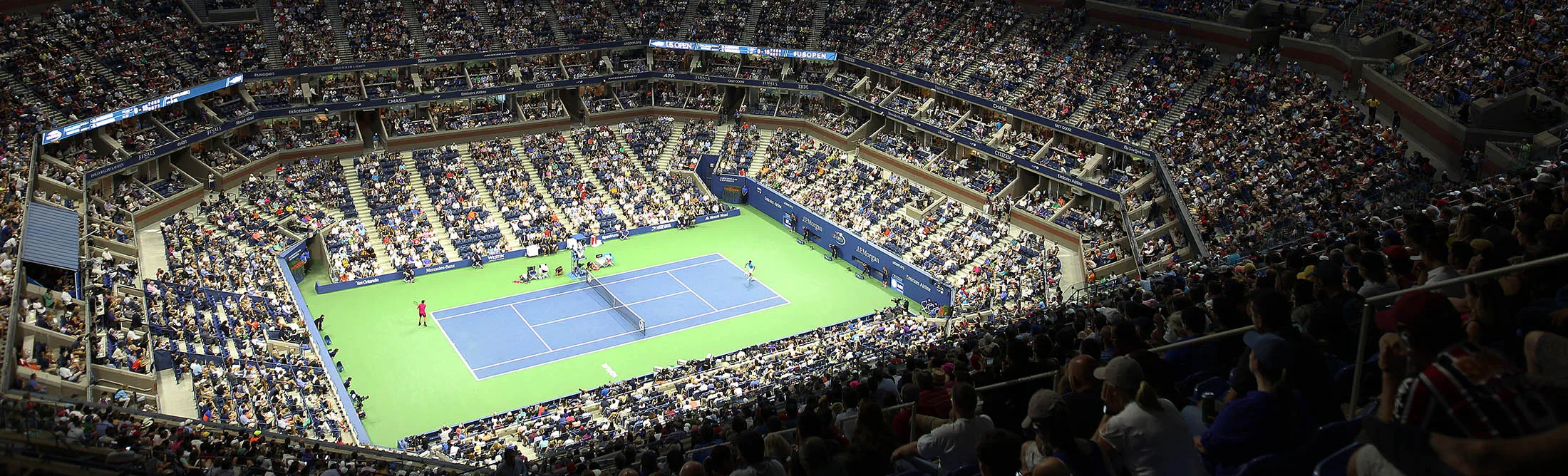 Arthur Ashe Stadium&nbsp;during the 2016&nbsp;men’s final between Novak Djokovic of Serbia and Stan Wawrinka of Switzerland.
