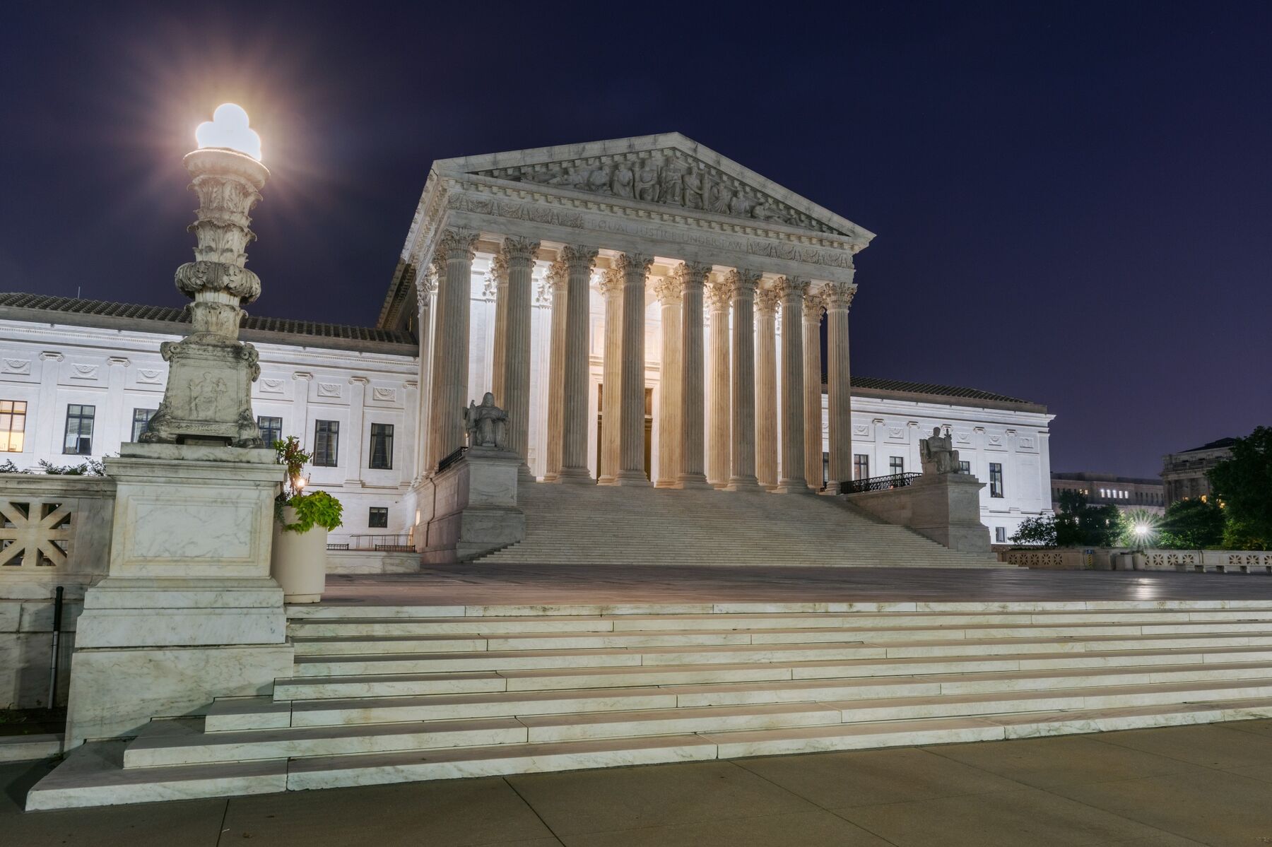 The U.S. Supreme Court building stands in Washington, D.C.