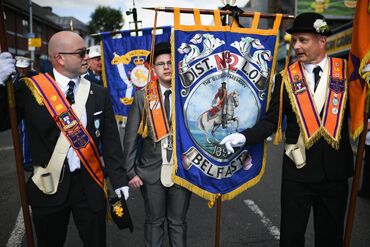Loyalists Marches Take Place On The Annual Twelfth Of July Celebrations