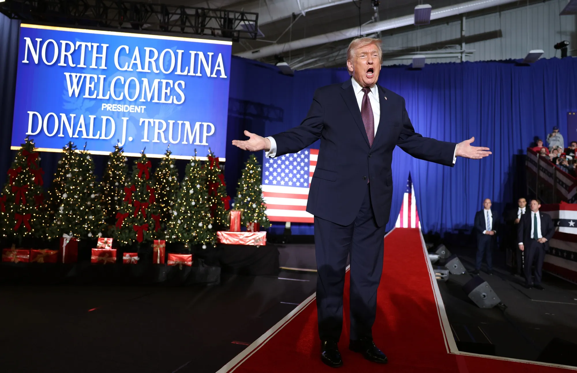 Donald Trump in Rocky Mount, North Carolina on Dec. 19.