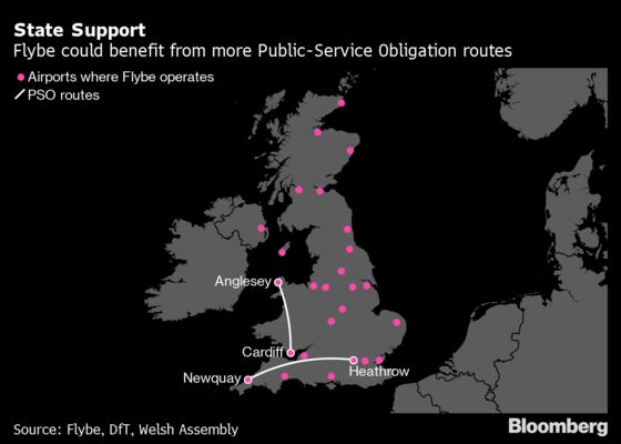 Flybe Rescue May Include U.K. Subsidies for Some Routes