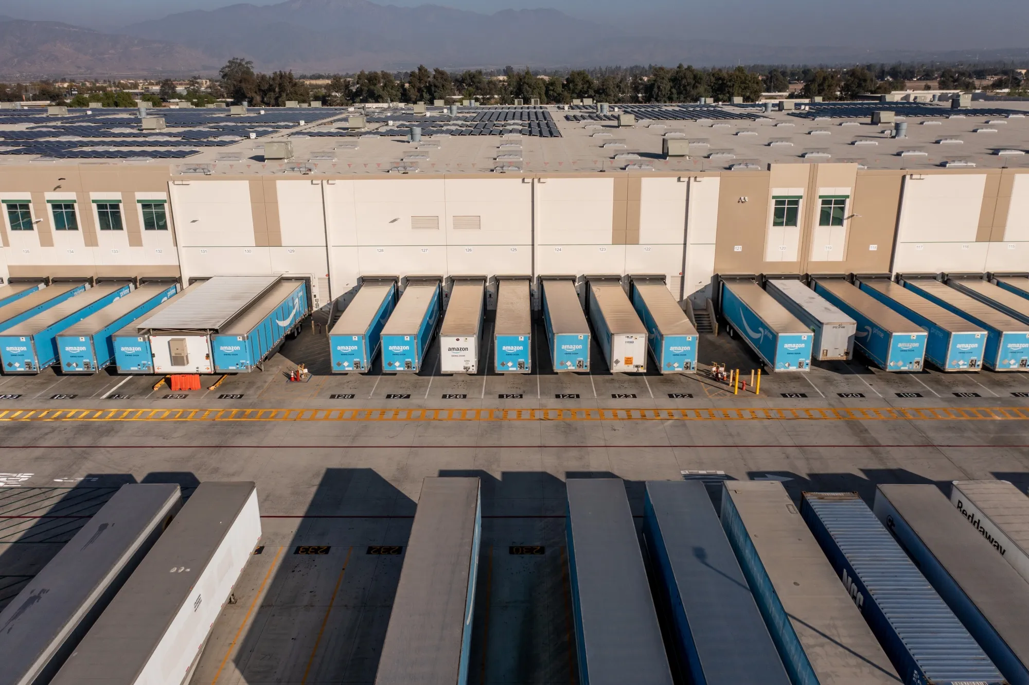 An Amazon warehouse in Redlands, Calif.