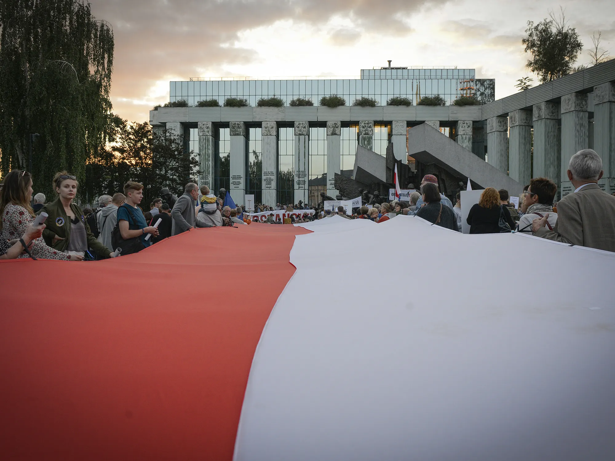 Protest Against Supreme Court Reforms In Warsaw