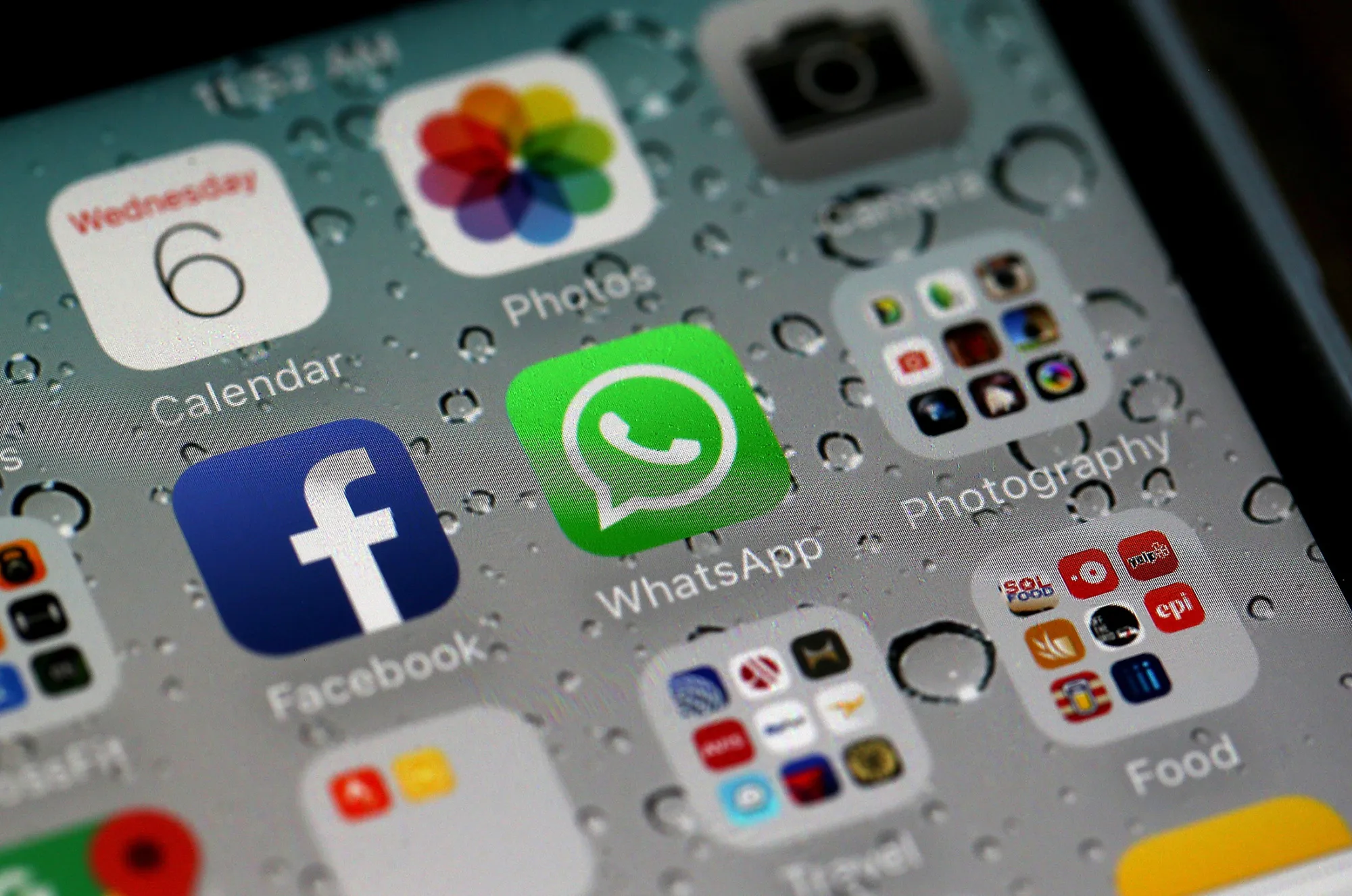 The WhatsApp application displayed on iPhone.
