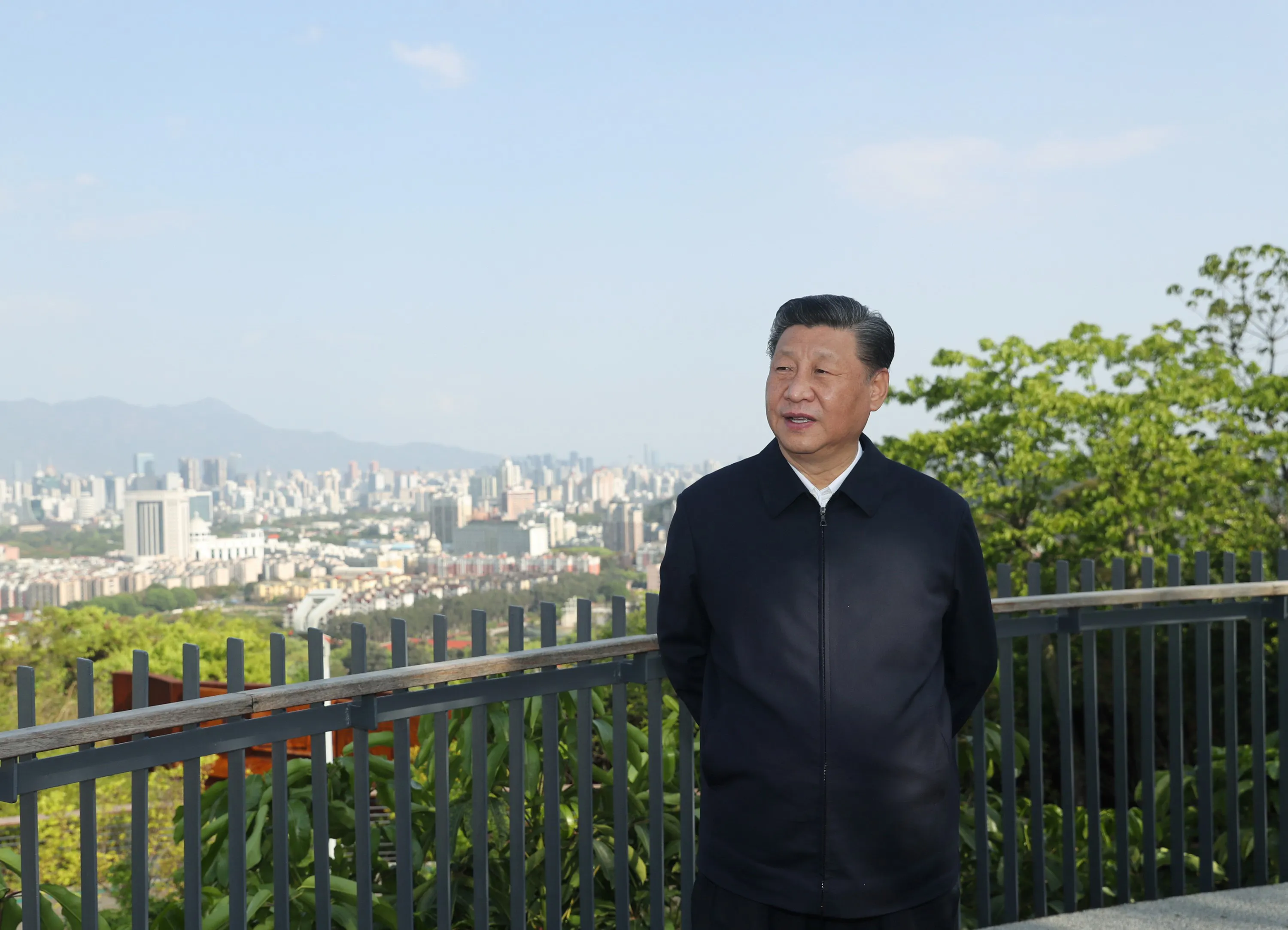 Xi Jinping in Fuzhou, Fujian Province, March 24.