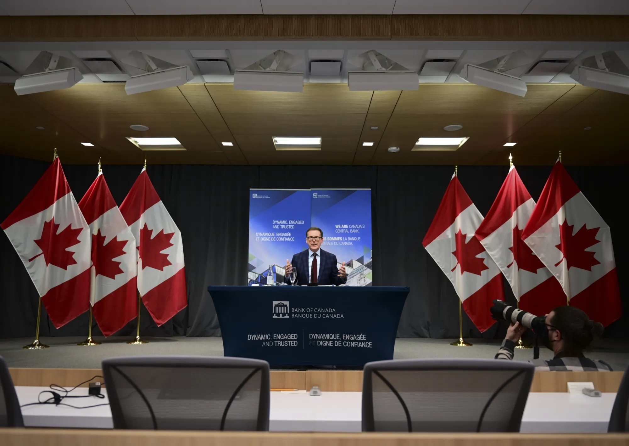 Bank Of Canada Governor Tiff Macklem Holds News Conference 