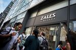 A Zales Jewelers store, a subsidiary of Signet Jewelers Ltd., in New York.