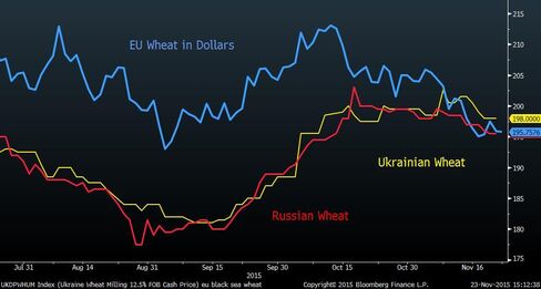 EU wheat becoming more competitive