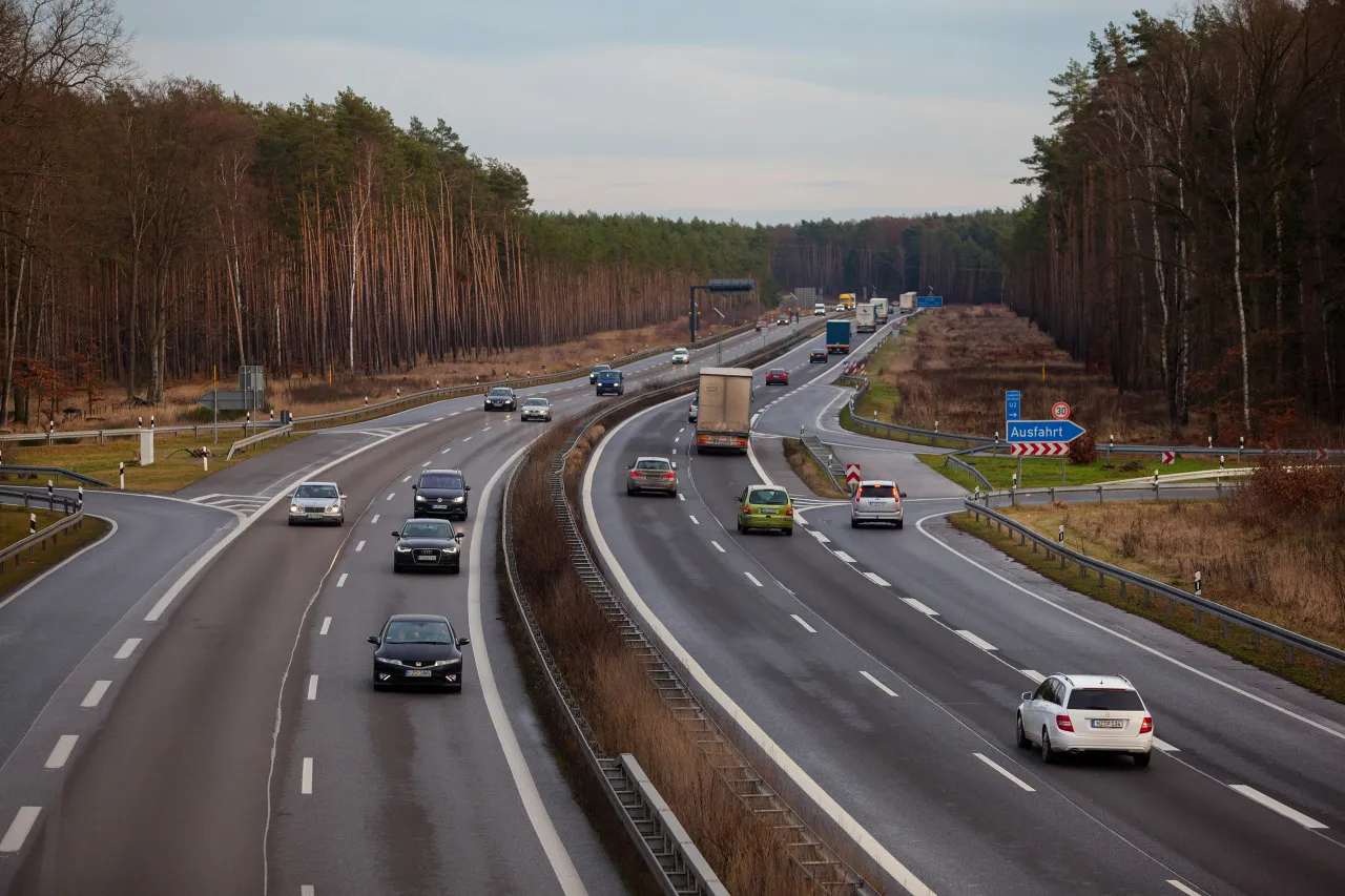 Autobahn Traffic As Germany Considers Highway Tolls