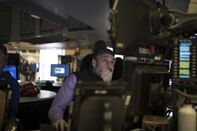 Trading On The Floor Of The NYSE As Tech Spurs Stock Rebound