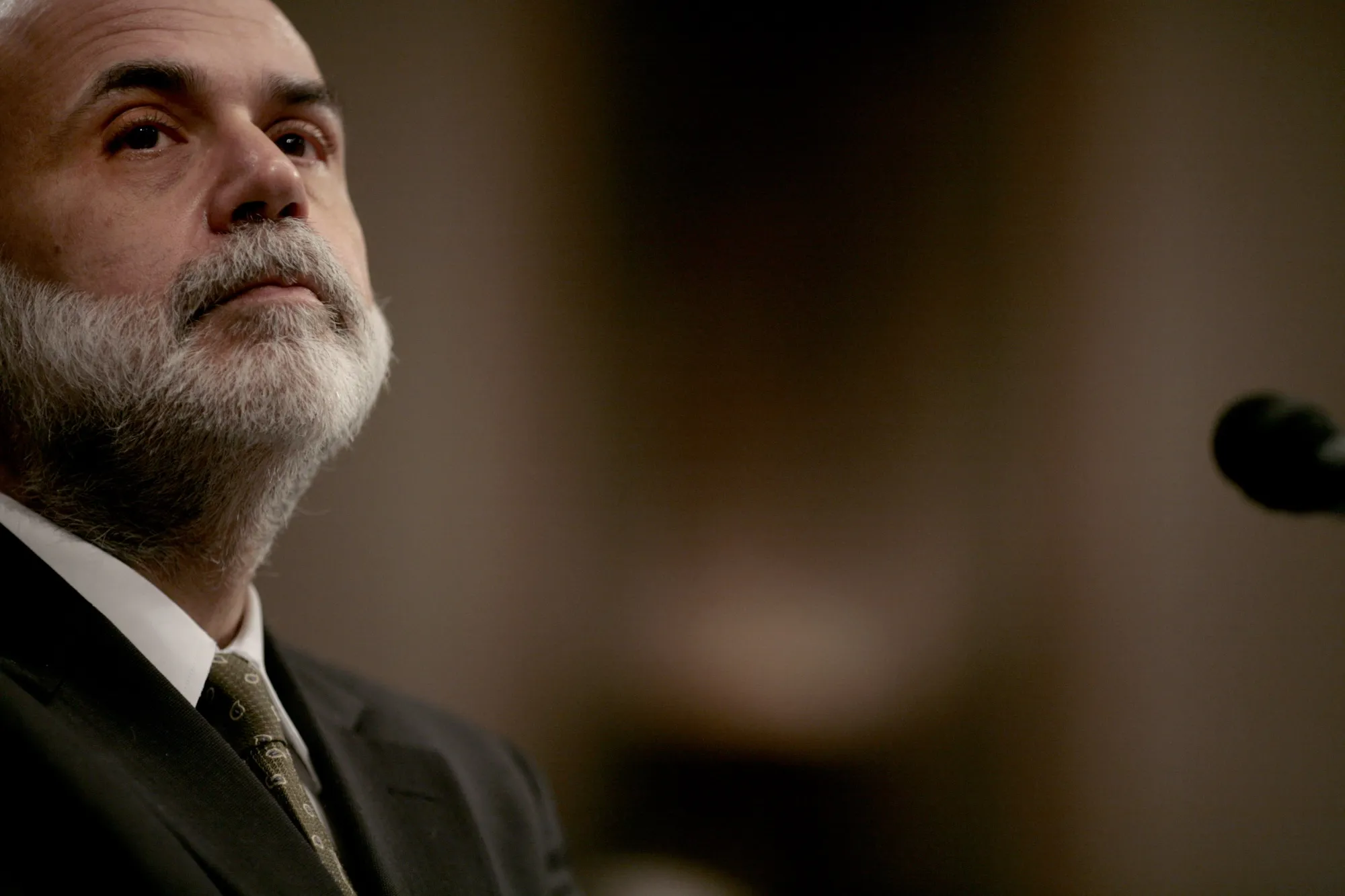 Ben Bernanke testifies to the Senate Banking Committee about the turmoil in US credit, April 3, 2008.