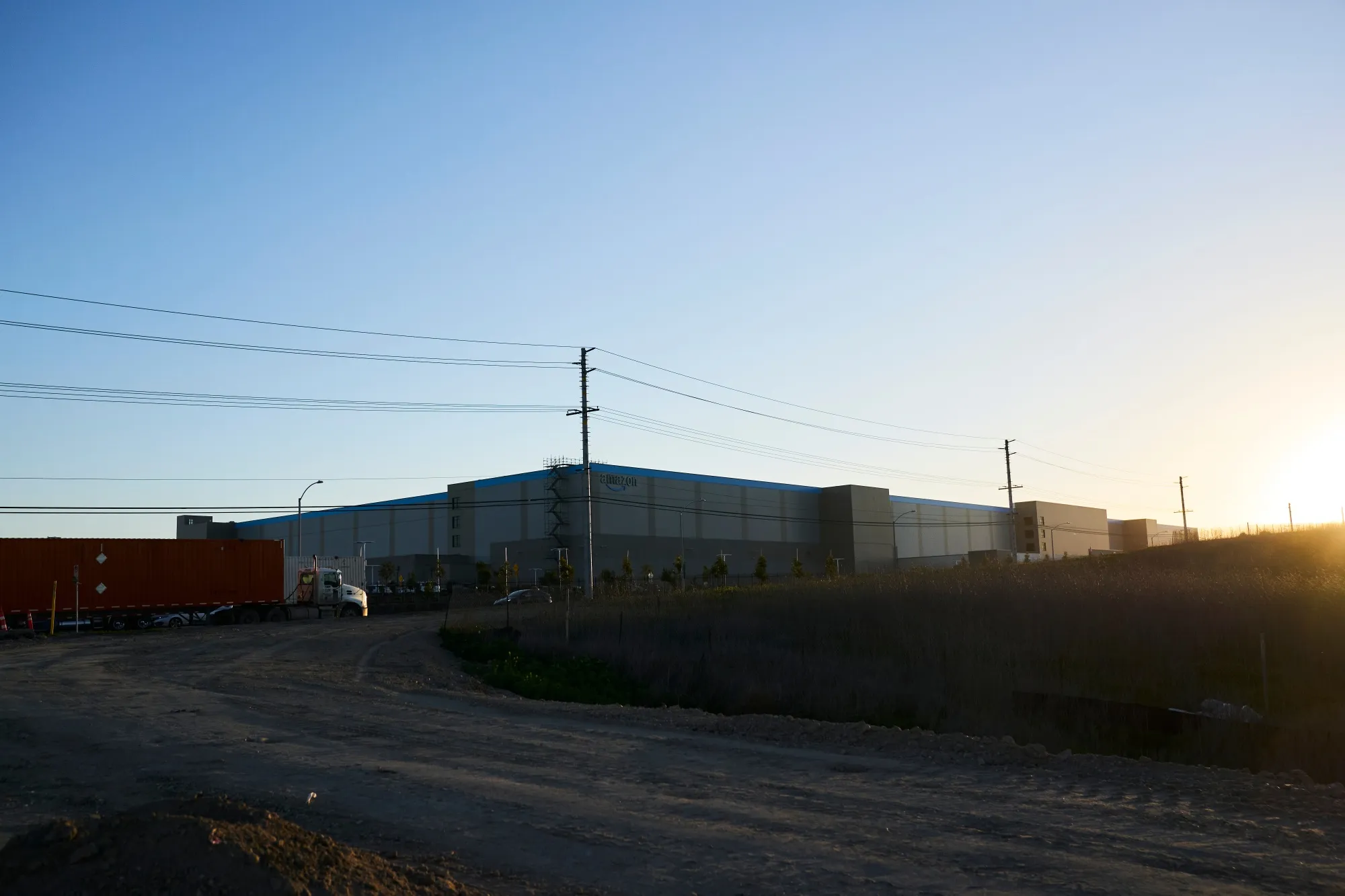 The Amazon SAN3 fulfillment center in the Otay Mesa neighborhood of San Diego, California, US, on Wednesday, March 9, 2022.&nbsp;