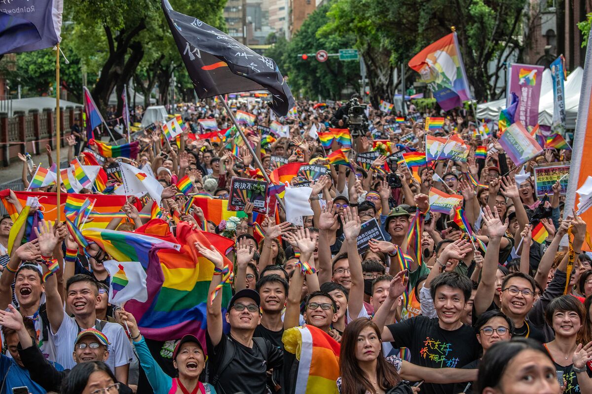 same-sex marriage, a first in Asia and a boost for LGBT rights activists wh...
