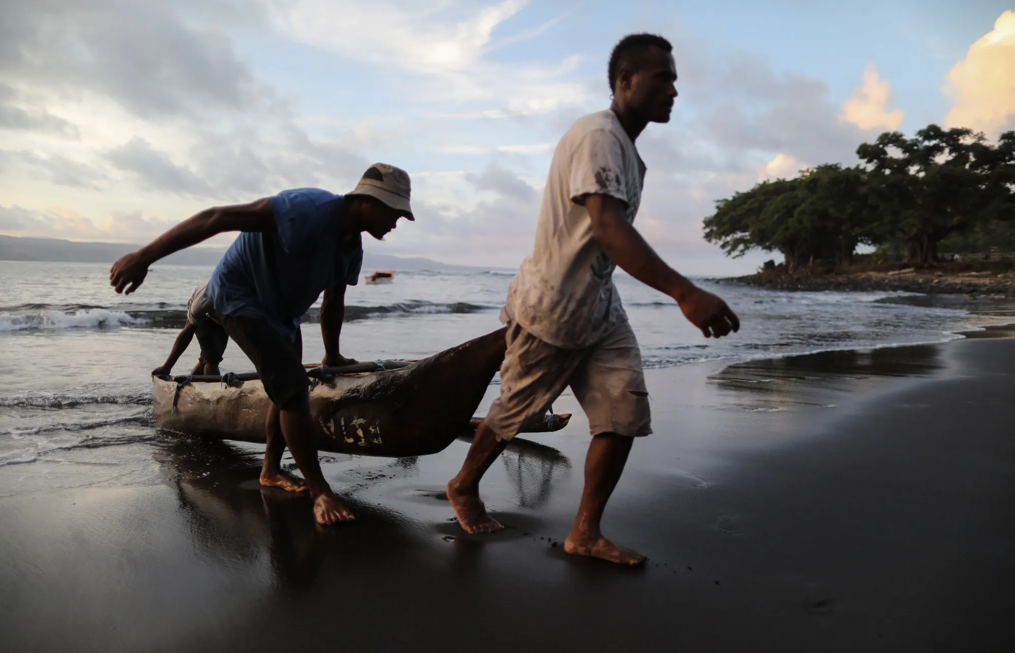Rising sea levels are a constant threat.