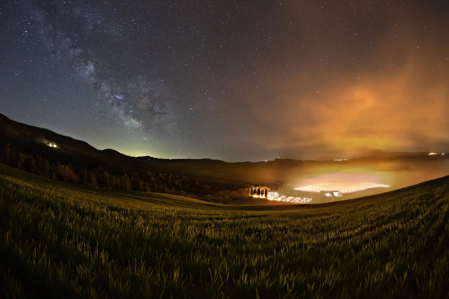Sensational view from the sky over Siena, Tuscany, image size:1799x1200