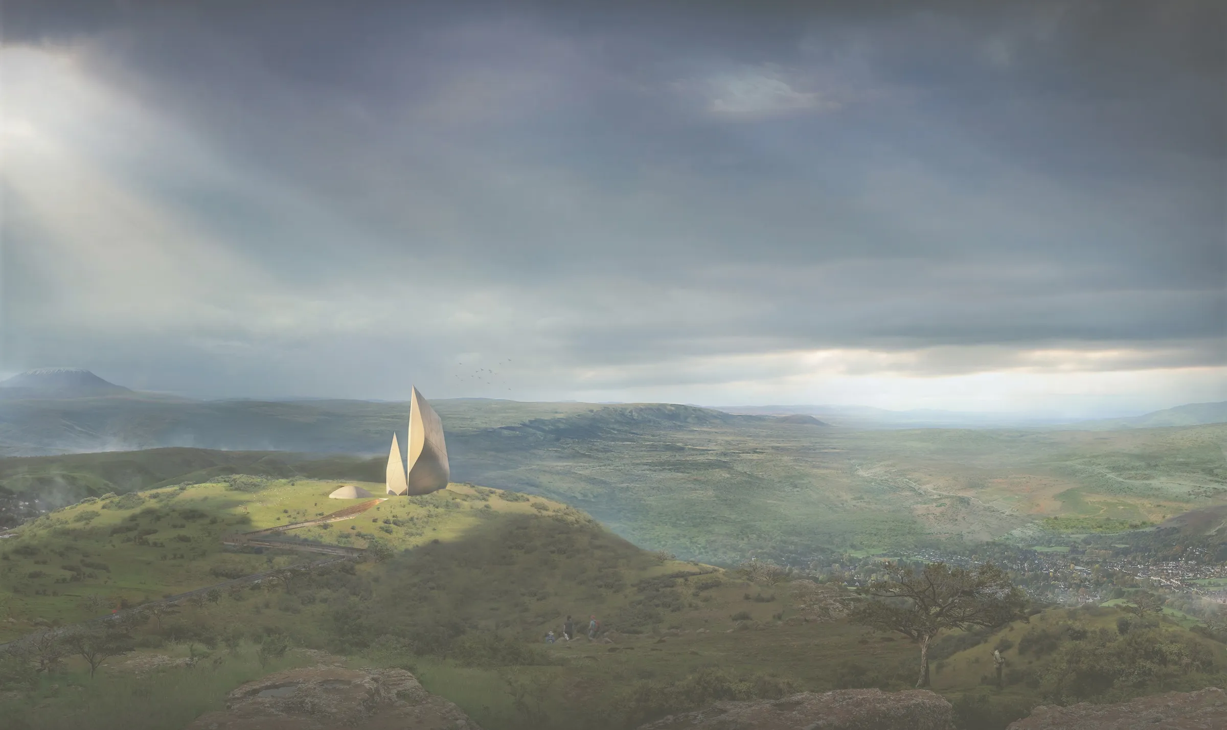 The Museum of Humankind, designed by Daniel Libeskind for Kenya’s Rift Valley but never built.