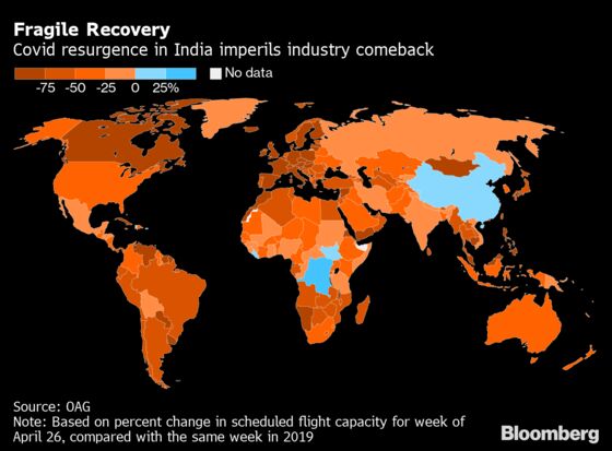 Where Can You Fly Right Now? India’s Outbreak Stalls Global Travel Rebound