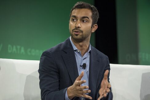 Apoorva Mehta, founder and chief executive officer of Instacart Inc., speaks during the 2015 Bloomberg Technology Conference in San Francisco.