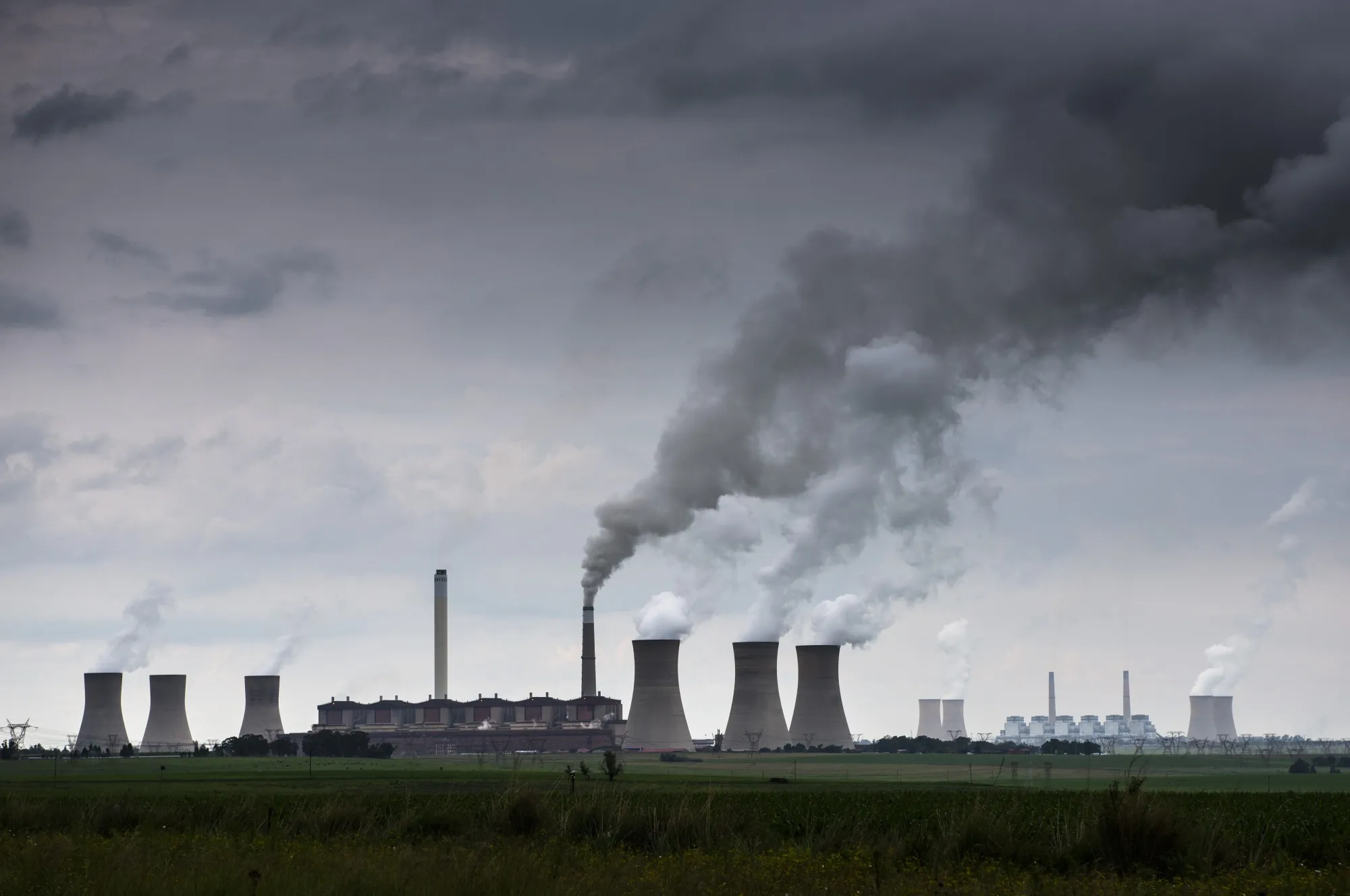 The Eskom Matla coal-fired power station in Mpumalanga, South Africa.