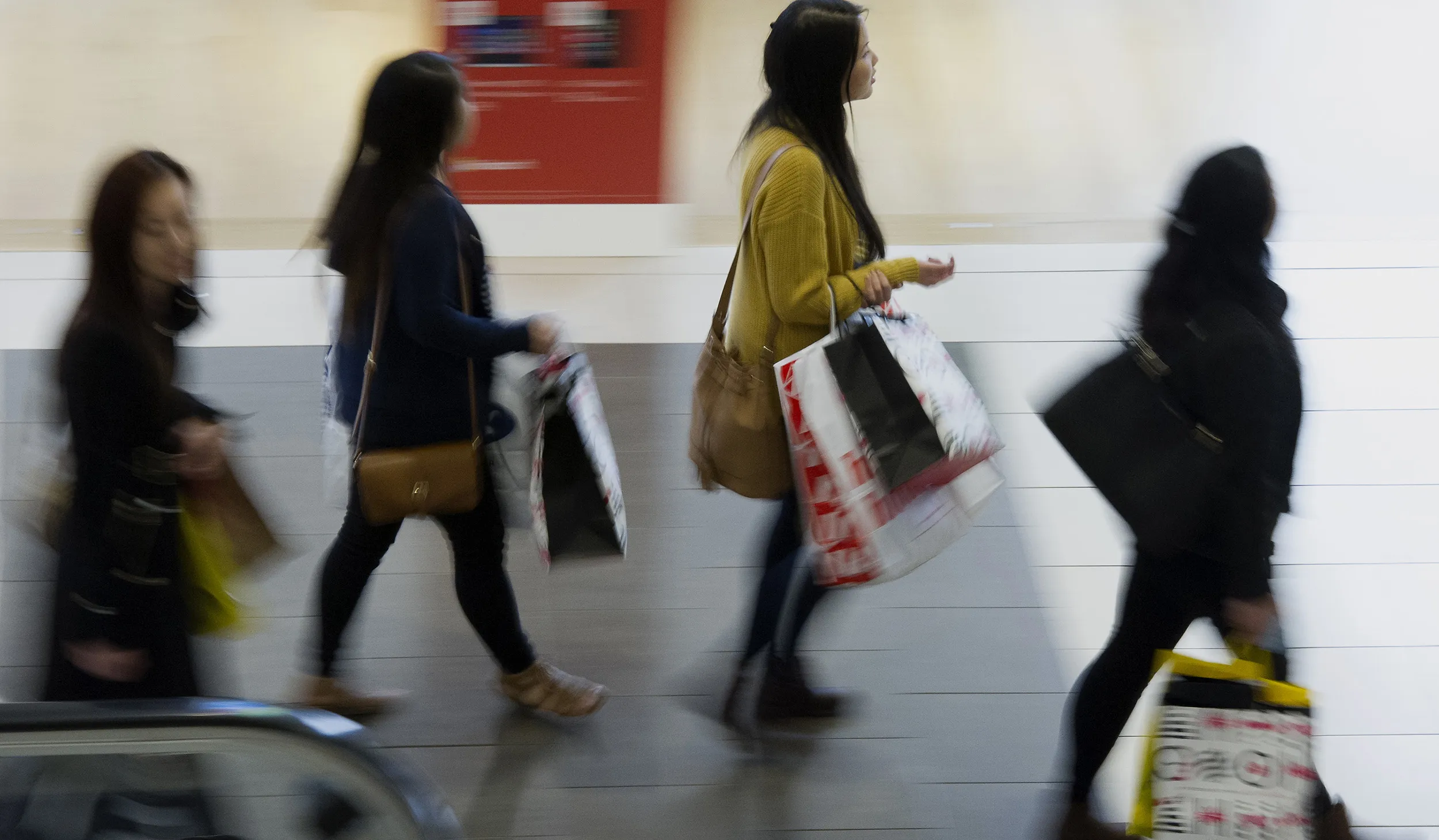 Shoppers in San Francisco.
