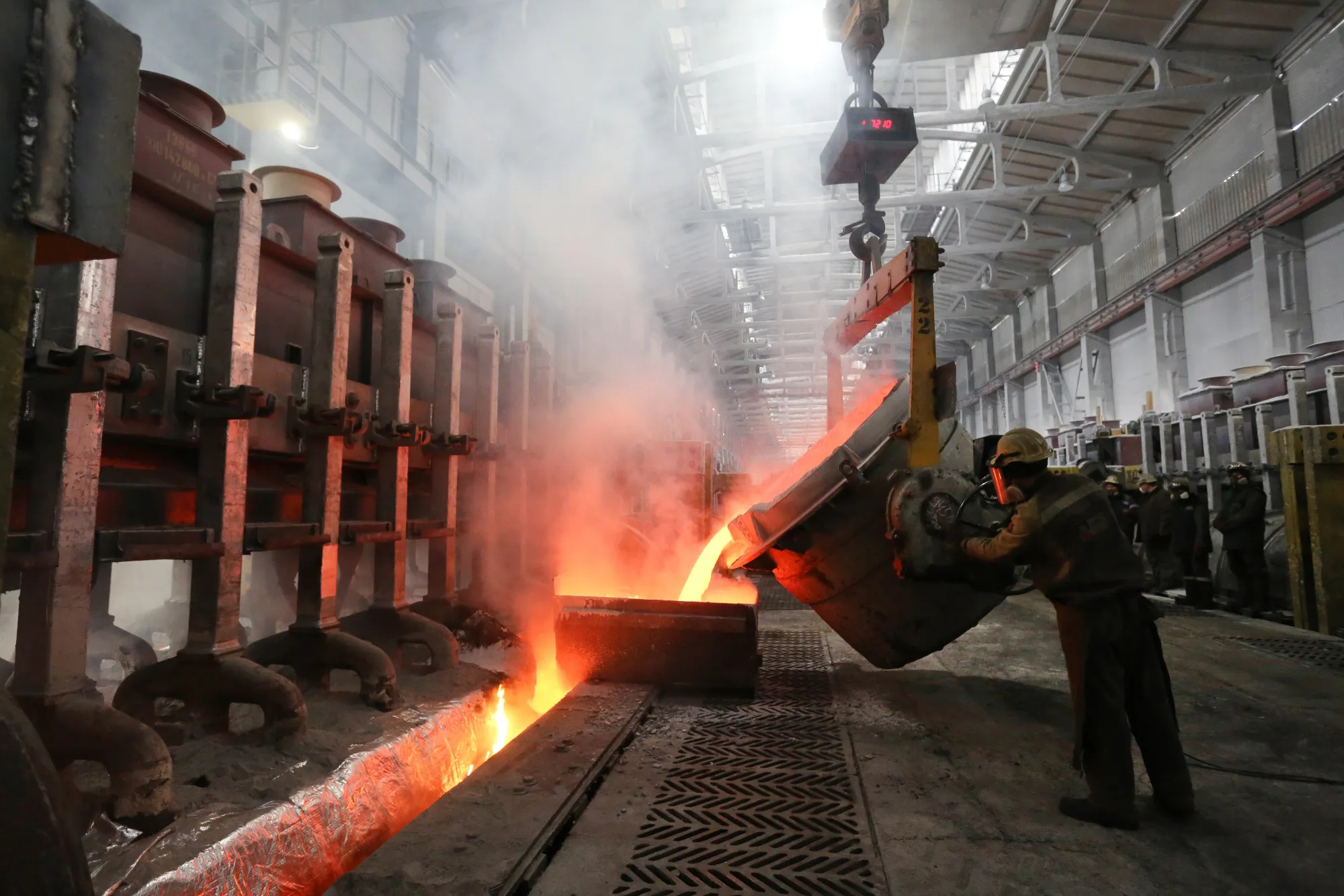 Aluminum Production At United Co. Rusal Smelter Complex