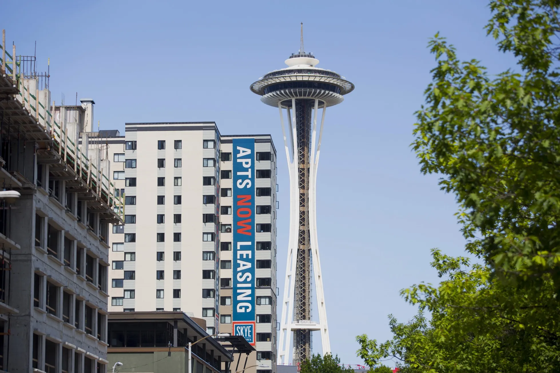 Newly constructed apartments in downtown Seattle.