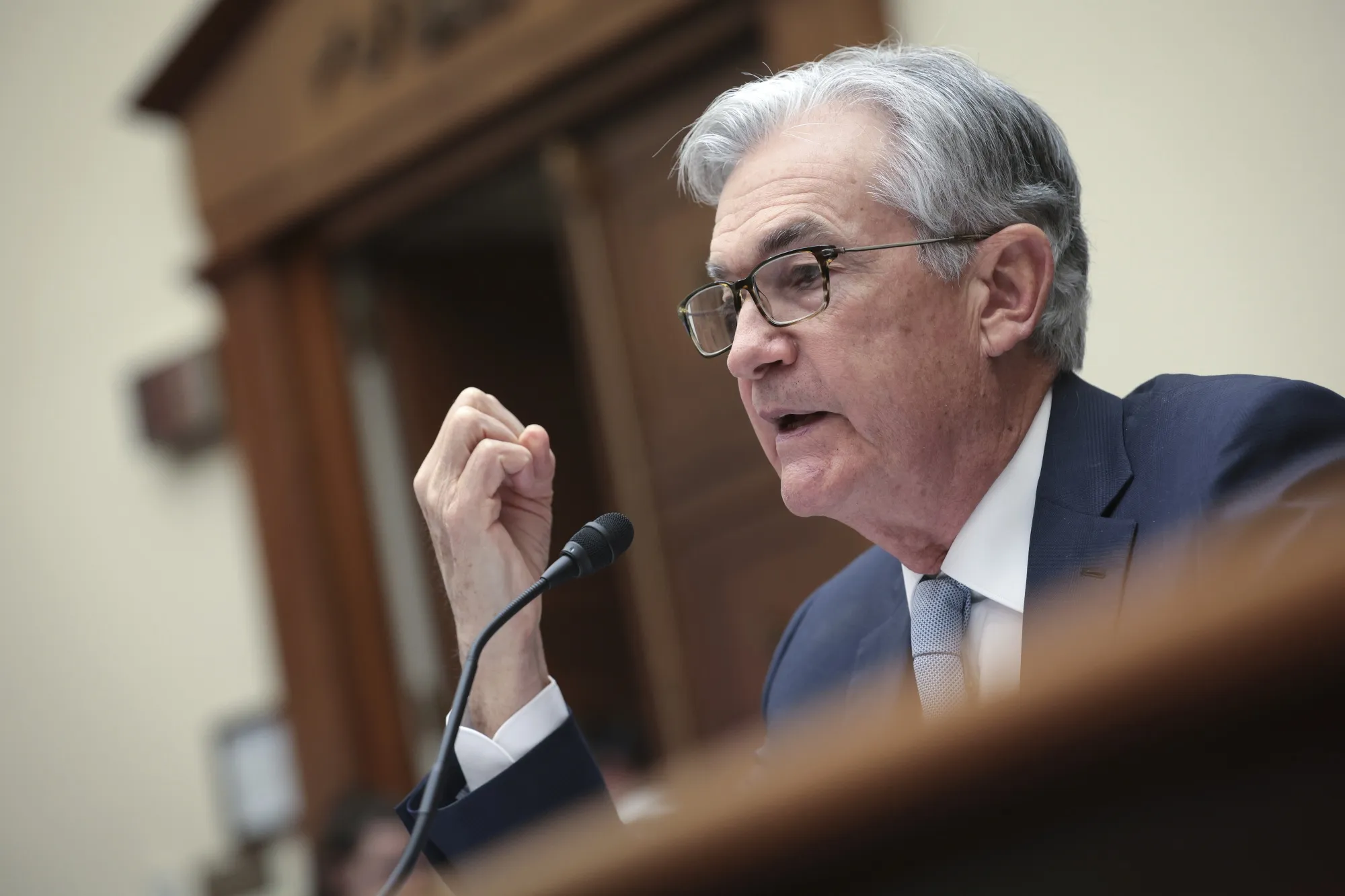 Fed Chair Jerome Powell avoided heaping more uncertainty into an existing cauldron of volatility.