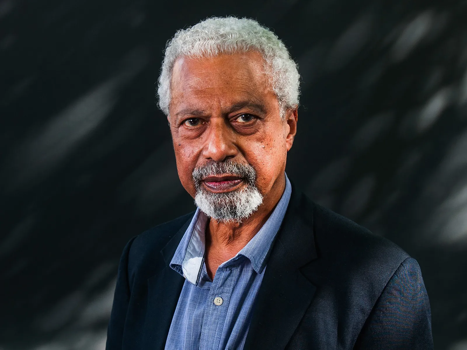 EDINBURGH, SCOTLAND - AUGUST 17: Abdulrazak Gurnah attends a photocall during the Edinburgh International Book Festival on August 17, 2017 in Edinburgh, Scotland.