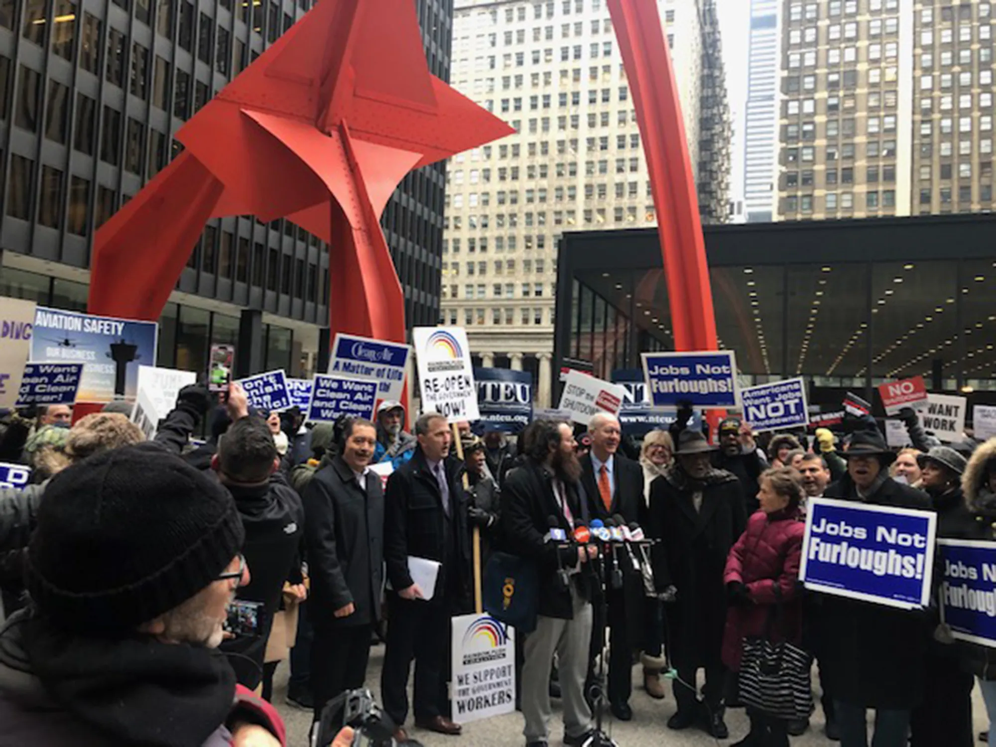 Workers protest in Chicago on June&nbsp;18, 2018.&nbsp;