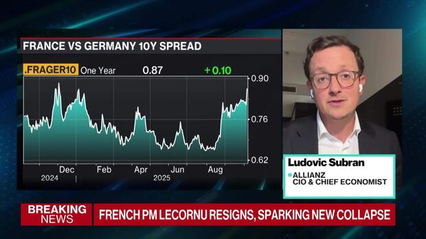 France-Germany Bond Spread Reaches Highest This Year as PM Lecornu