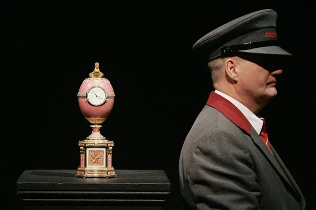 The Rothschild Fabergé Egg at Christie’s auction house in London in 2007