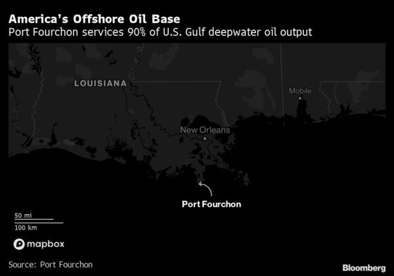 U.S. Gulf Onshore Oil Base Sees Weeks for Recovery After Ida