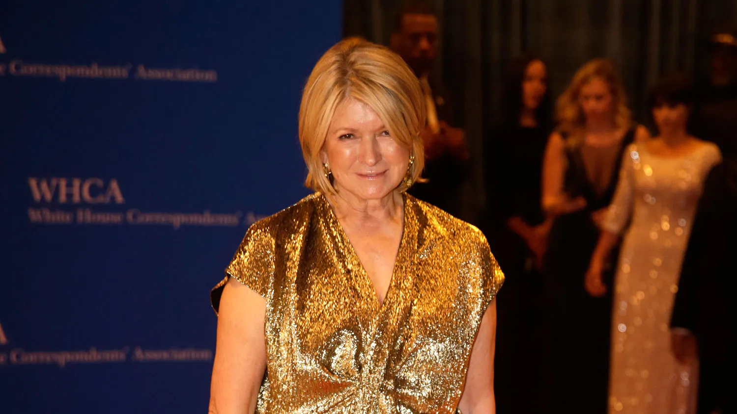 Martha Stewart, founder of Martha Stewart Living Omnimedia Inc., arrives for the White House Correspondents' Association (WHCA) dinner in Washington, D.C., U.S., on Saturday, April 25, 2015.
