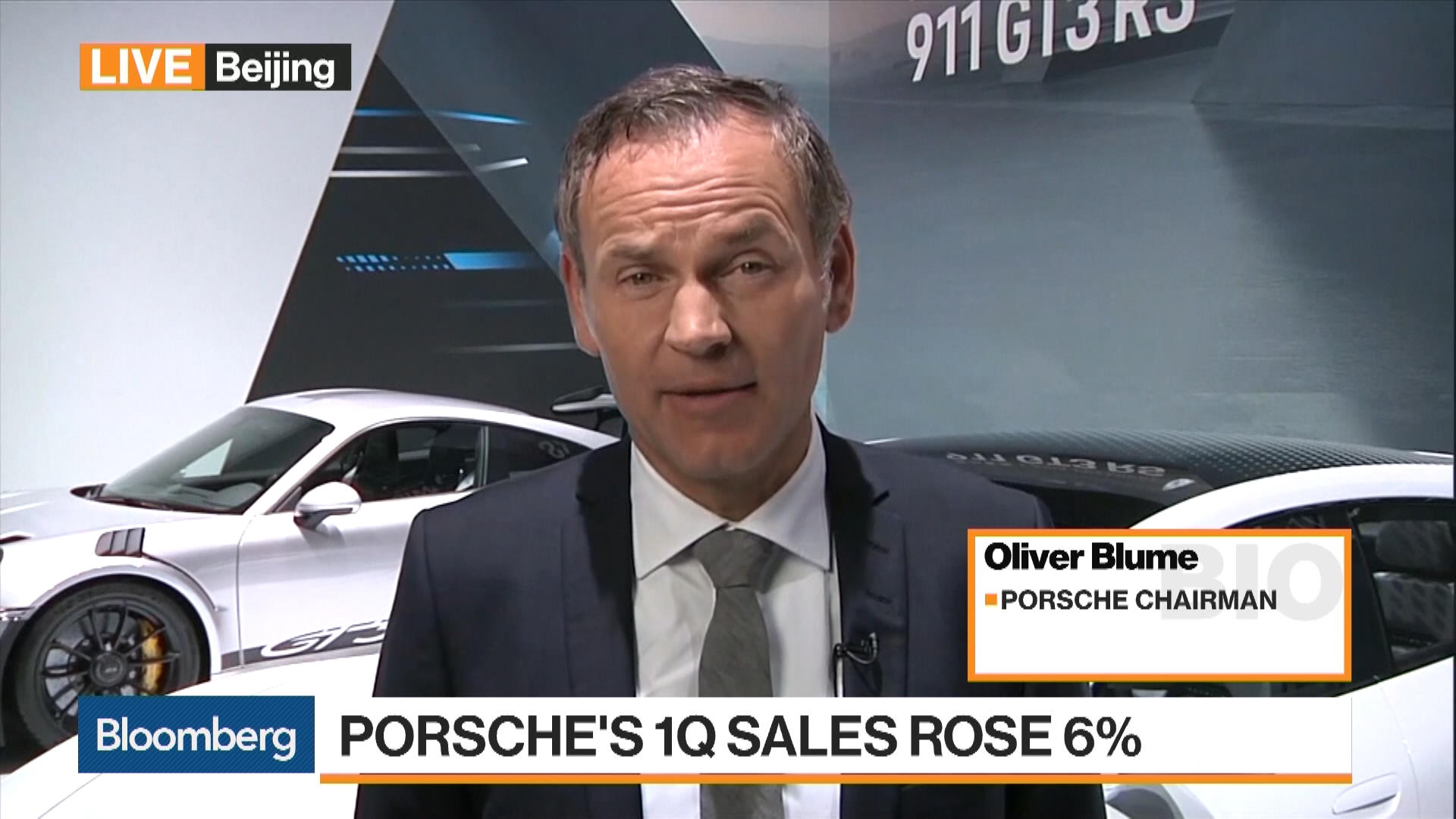Porsche's Blume Calls Electric Mobility a Perfect Fit Bloomberg