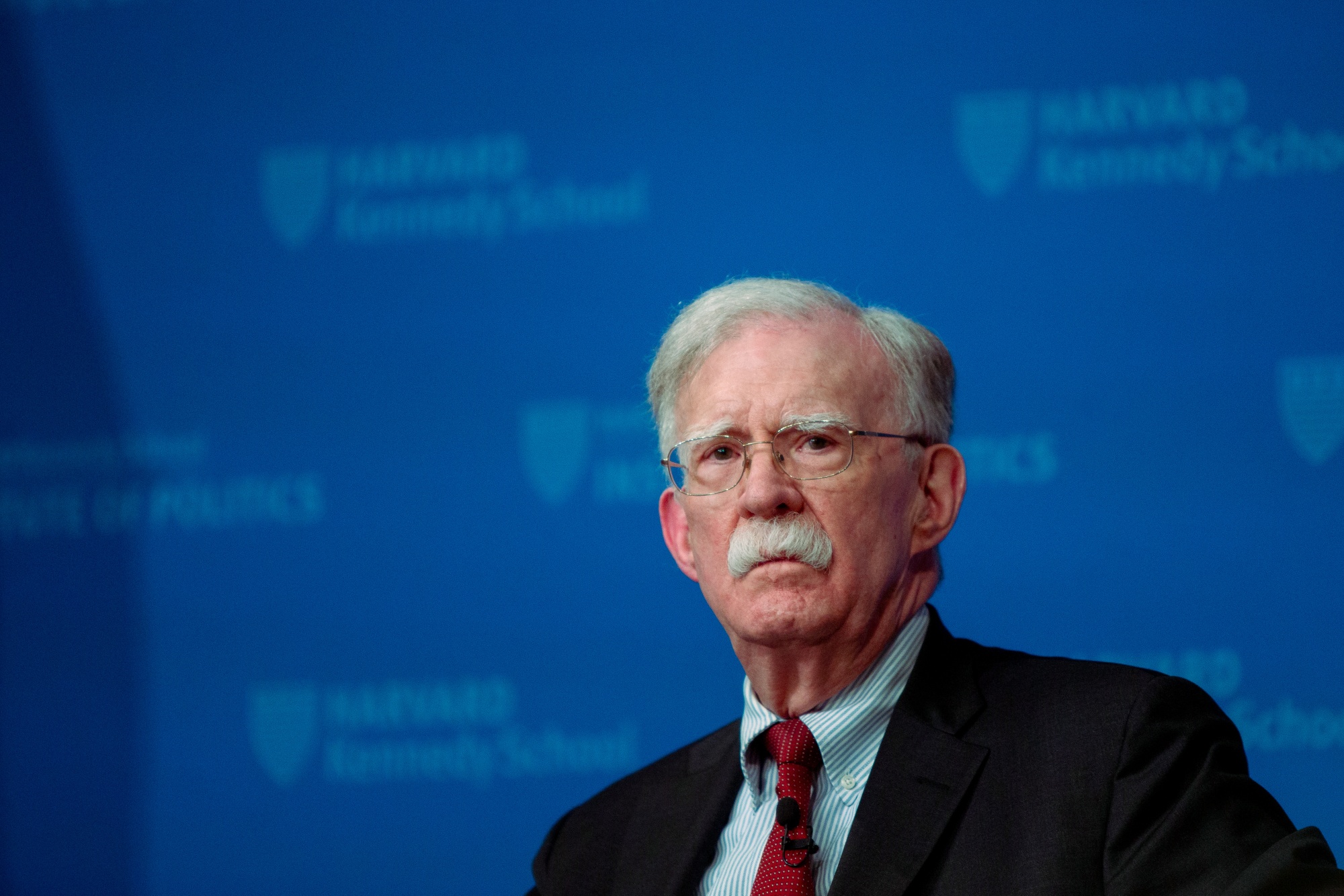 John Bolton, former US national security adviser, during Harvard Kennedy School&#39;s John F. Kennedy Jr. forum in Cambridge, Massachusetts, US, on Monday, Sept. 29, 2025. FBI agents last month searched the home of John Bolton, in a sign that the White House is stepping up a campaign of retribution against some of its fiercest critics. Photographer: Jason Bergman&#x2F;Bloomberg
