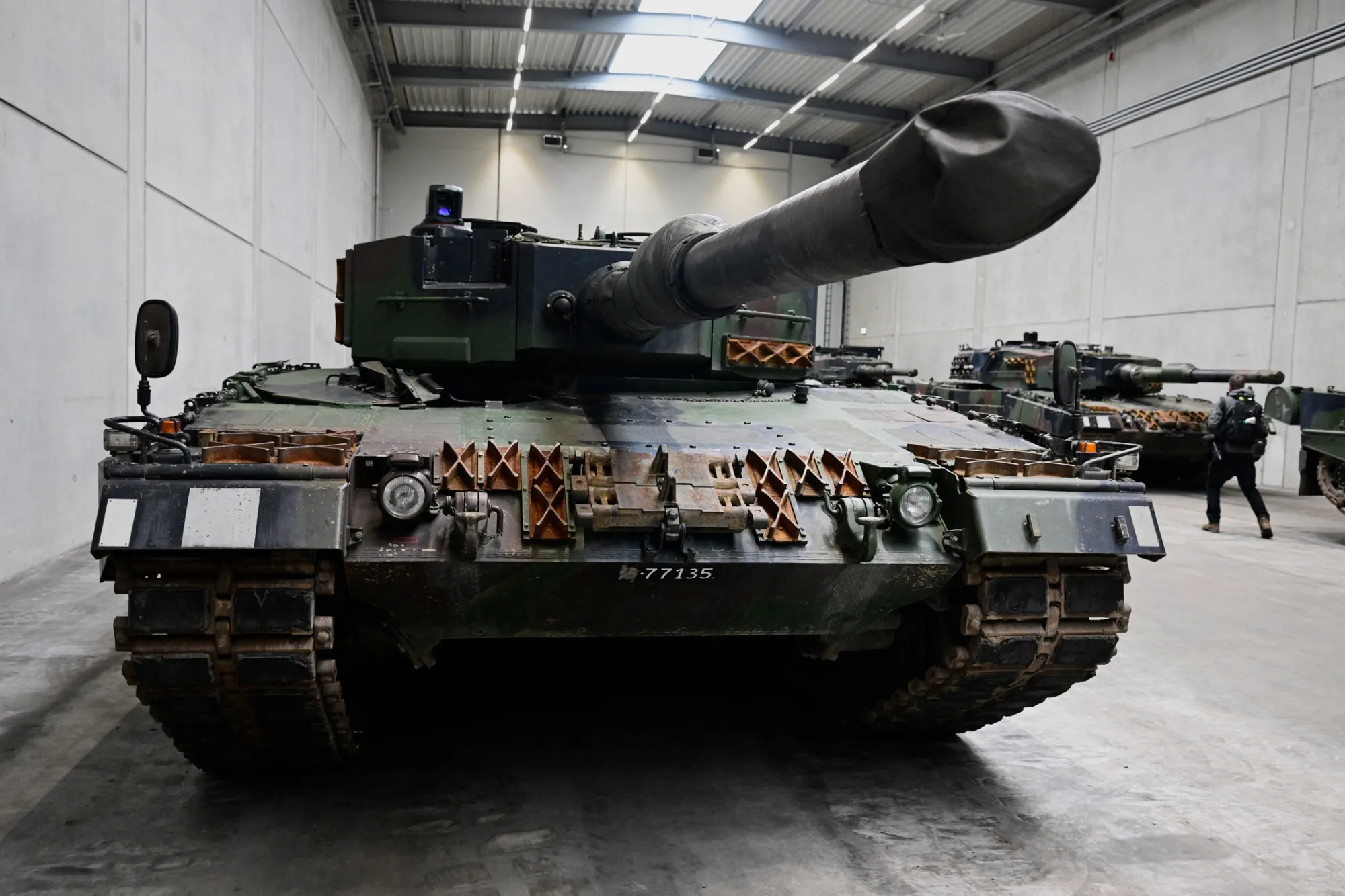 Tanks at a Rheinmetall plant in Germany.