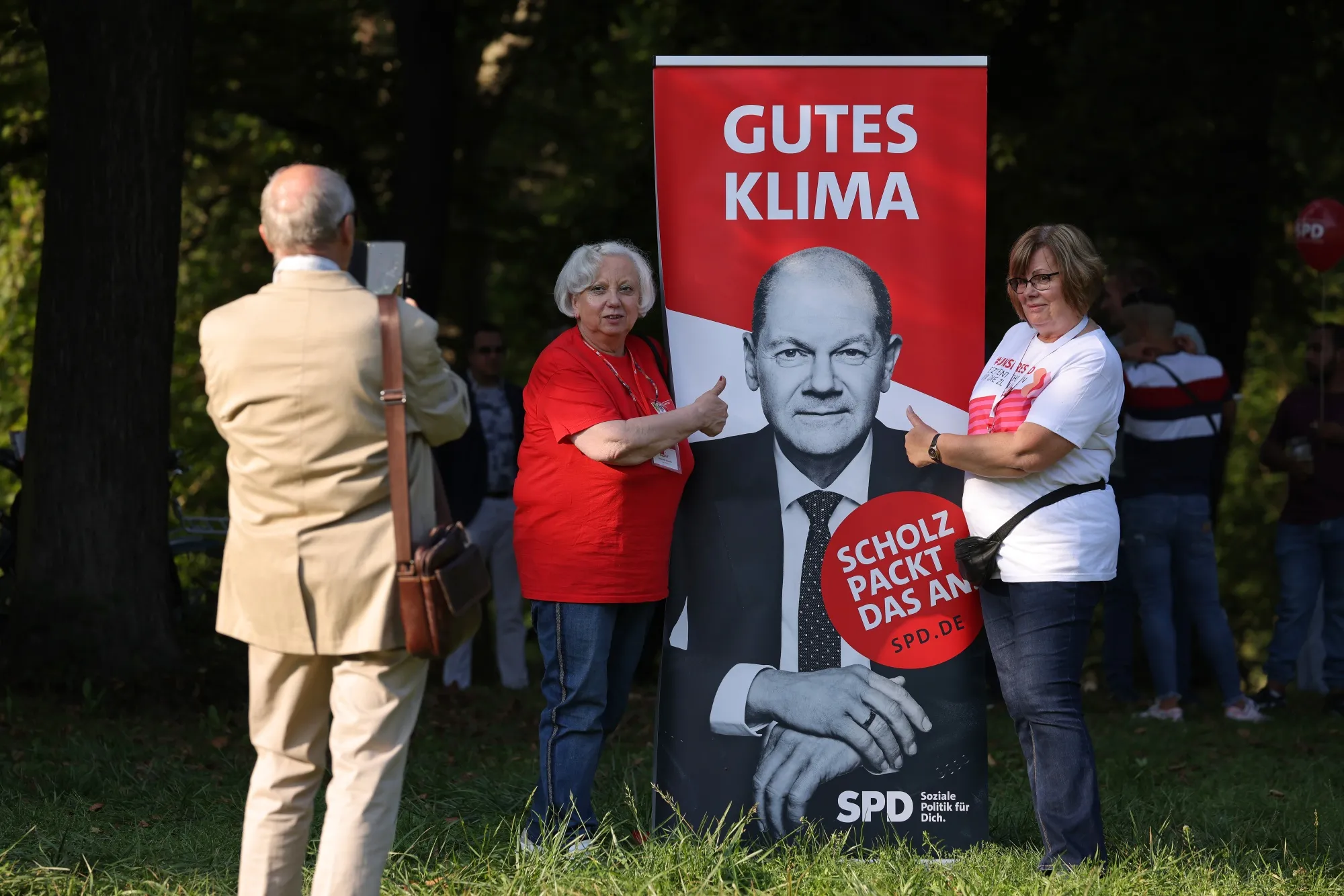 Move him just a tad right.